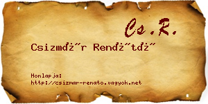 Csizmár Renátó névjegykártya