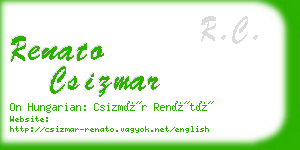 renato csizmar business card